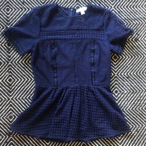 Michaels Kors eyelet Plume Top